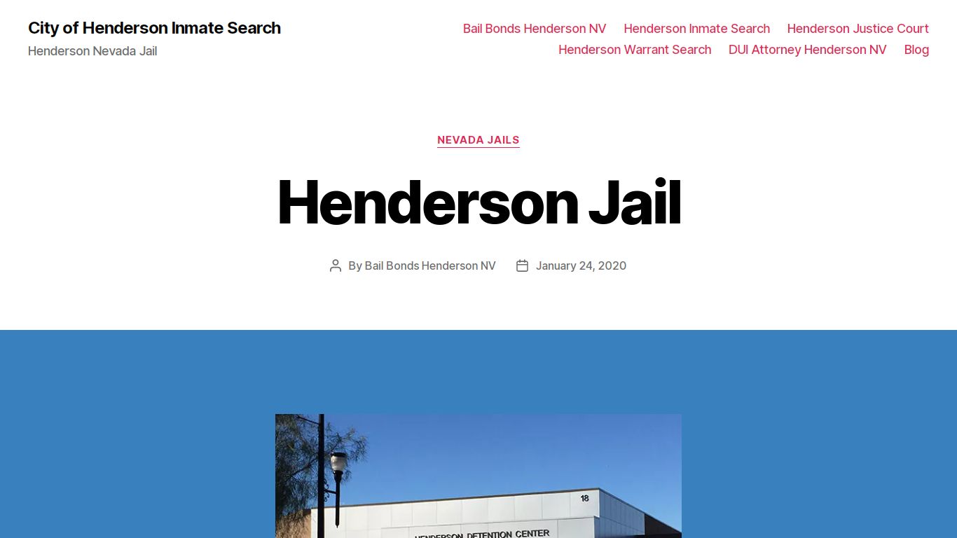 Henderson Jail - City of Henderson Inmate Search