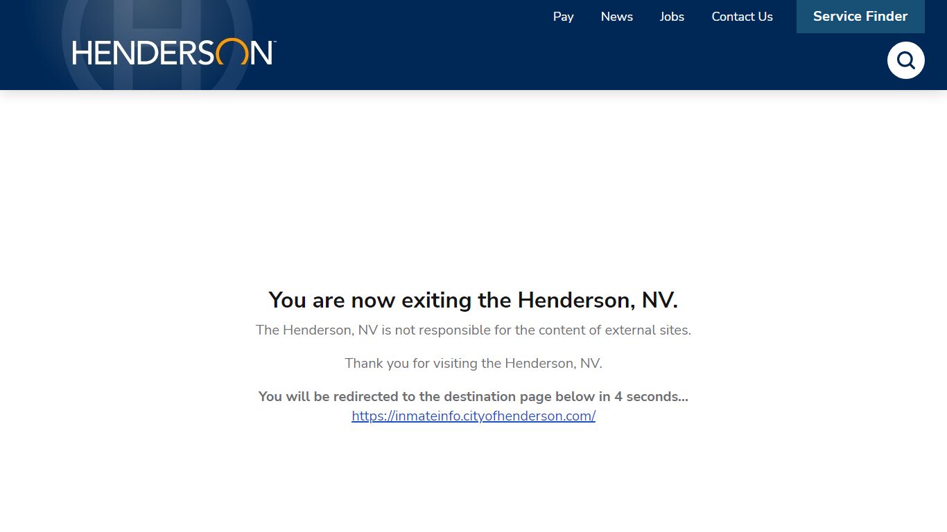 Inmate Information | Henderson, NV